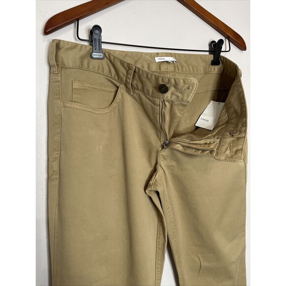 Vince Women's 8 Khaki chino Straight Fit Casual Pants Button Zip Fly NWT Cotton - Picture 6 of 9